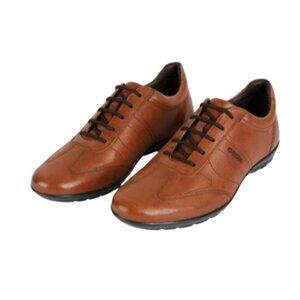 Geox Brown Leather Loafers